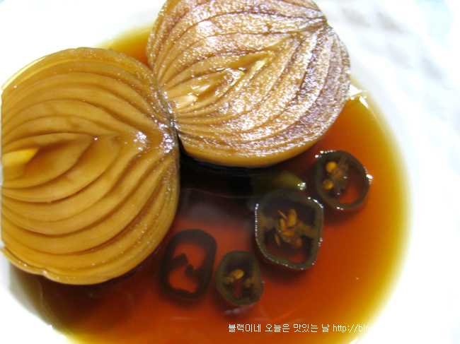 양파 고추 장아찌